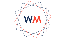 Logo van WM Real Estate op transparante achtergrond